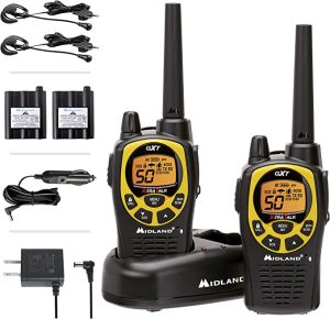 Midland 50 Channel Waterproof GMRS Two-Way Radio - Long Range Walkie Talkie