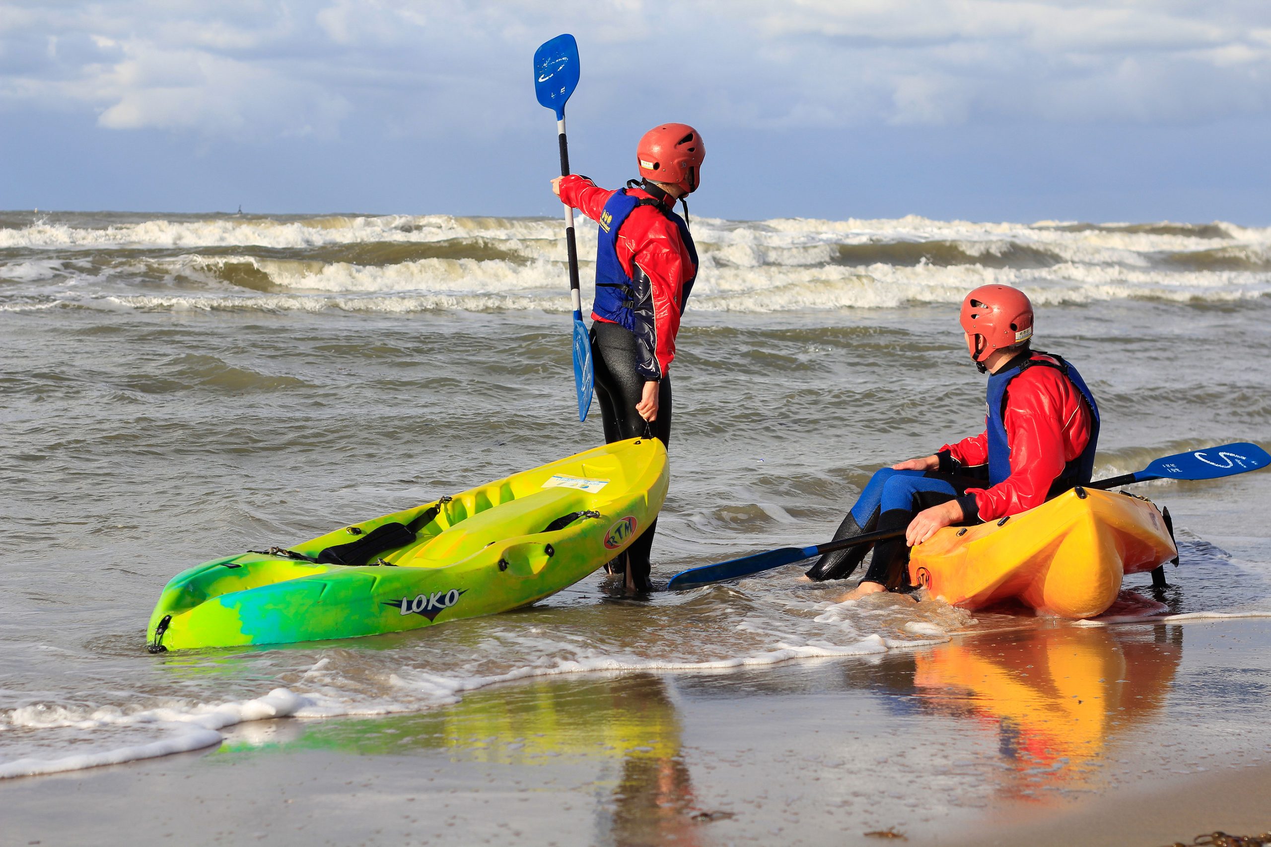 Kayaking  with life Jacket