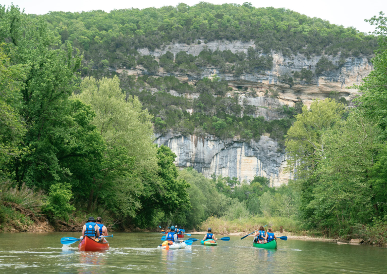 kayaking in Buffalo National River